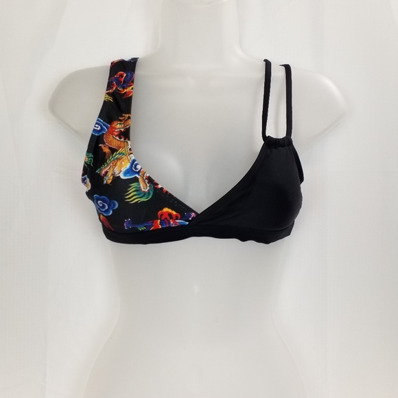 Shein Chinese Dragon Print Bikini top - Picture 2 of 12